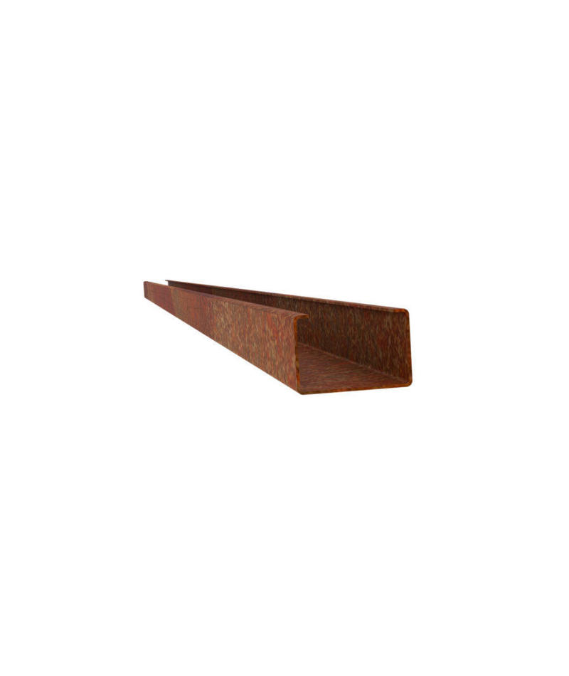 Mounting rail for corten steel panels – Post