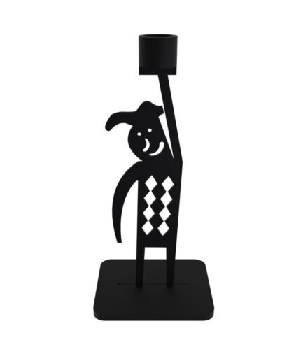 Carbon steel candle holder - Circus clown