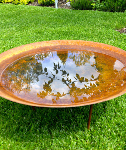 Corten steel water bowl - Pidus